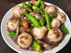 Crunchy preserved eggplant with shrimp paste tại California